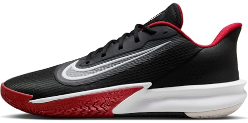 Nike Herren Precision VII Basketballschuh, Black White University Red, 44 EU