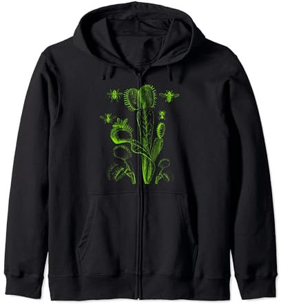 Carnivorous Plant Venus Fly Trap Zip Hoodie