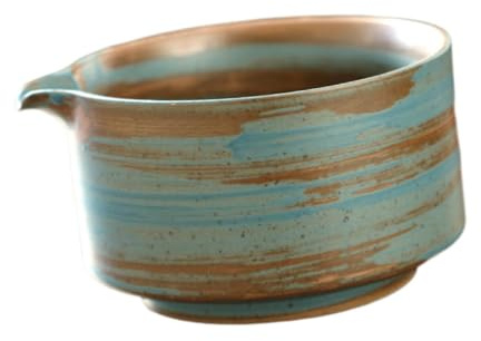 perfk Ciotola per Matcha in Ceramica Ciotola per miscelazione Matcha Chawan, Ciotola da tè in Porcellana Tradizionale Realizzata a Mano per Gli Amanti del, Blu