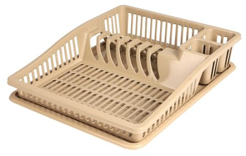 Urban Living Sonoma EGOUTTOIR A Vaisselle avec Plateau 38,5X31XH8CM Dune, Beige