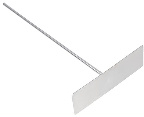 OFFSCH Spatola Per Pancake in Acciaio Inox A Forma Di T Utensile Per Frittate E Crêpe Strumento Allargato Manico Lungo Design Ergonomico Monoblocco Facile Da Pulire