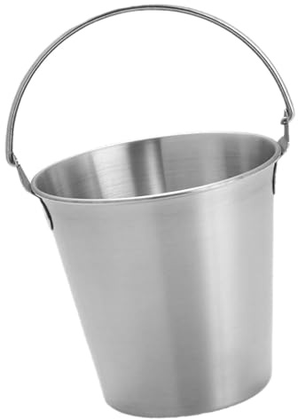 Mini Secchi in Acciaio Inossidabile Secchiello per Ghiaccio Piccolo Secchiello per Cubetti di Ghiaccio Isolato con Manico per Secchielli per il Raffreddamento del Vino per Feste