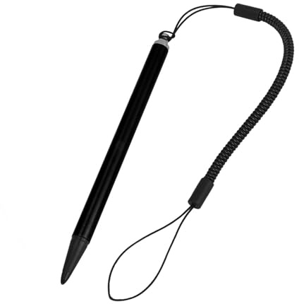 Schermo Resistivo Touch Stylus Penna con Corda a Molla per Dispositivi POS e PDA - Red Touch Pen per Navigatore e Dispositivi a Schermo Resistivo (BLACK)
