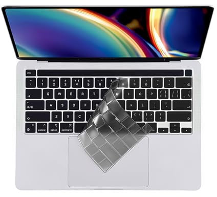 Universal Silicone Keyboard Cover,Keyboard Cover for 2025-2021pro 14 16 E Air 13 15 M4 M3 M2 M1 (2025-2021) A3240 A3241 A3112 Layout Copritastiera Tpu Ultra Sottile, Adesivi Tastiera Lavabili