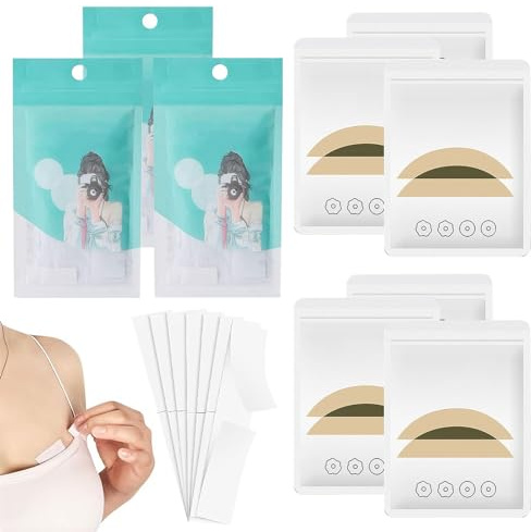 MAXMURYS Rubans Adhésifs Double Face Transparents pour Vêtements et Corps - Invisible et Hypoallergénique, Idéal pour Tous les Tons de Peau, Multiples Applications