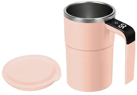 Yulokdwi Taza Para Café Automezclante | Recipiente Automático de Mezcla para Bebidas 380 mililitros,Taza De Autoagitación Magnética Con Tapa,Para Bebidas Cacao Para Mujeres Hombres Hogar Cocina Bar