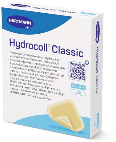 Hydrocoll Classic, 5 x 5 cm, Hydrokolloid-Verband, 1 Faltschachtel à 10 Stück