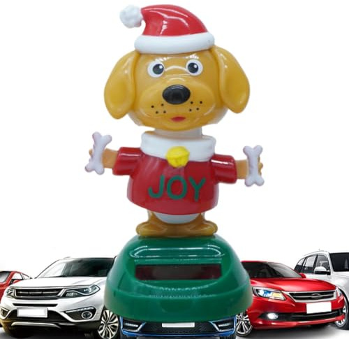 Generico Figure Danzanti Per Natale | Decorazioni Dondolanti Auto Cartoon | Figura Carina Da Scrivania Con Testa Oscillante, Bambola Auto Con Testa Oscillante | Per Cruscotto
