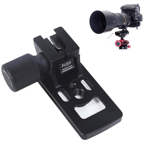 Objektivkragen Ersatzfuß Stativ Halterung Ring Basis Ständer Adapter kompatibel mit Nikon AF-S 70-200mm f/2.8E FL ED VR, AF-S 500mm f/5.6E PF ED VR, Schnellwechselplatte für Arca Fit Stativkopfklemme