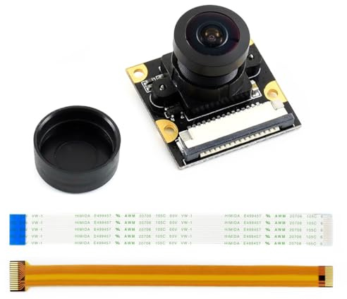 Waveshare IMX219-160 Camera for Raspberry Pi 5/Pi 4/CM5/CM4/Pi Zero (Require Additional FPC Cable, Not Included), 8MP, FOV 160°, Also for Jetson Nano/RDK X3/VisionFive2 Motherboards
