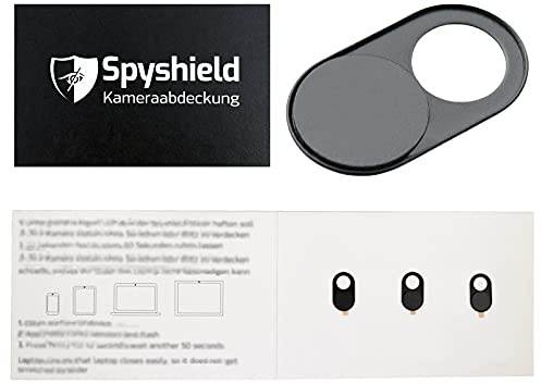 Spyshield 3X Kamera Abdeckung, Webcam Cover, Kamera Blocker für Smartphone, Tablet, Laptop