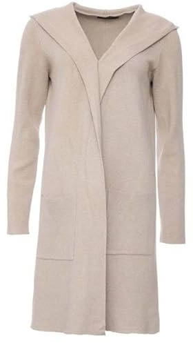 Zwillingsherz Strickjacke Cardigan für Damen Frauen - Hochwertiger Mantel Überwurf warm weich und kuschelig mit Kapuze - Perfekt für Frühjahr Herbst Winter - Cape Umhang mit weichem Strick