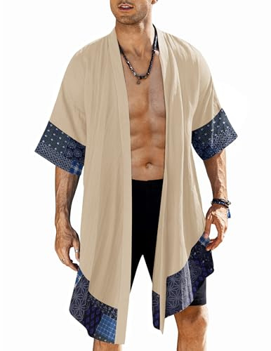 COOFANDY Herren Umhang Mantel Cardigan
