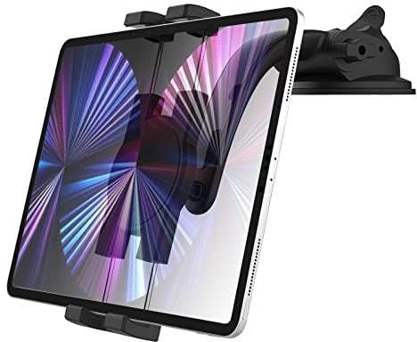 Oilcan Armaturenbrett Autohalterung Tablet Halterung, KFZ Saugnapf Tablet Halter mit Verstellbarem Arm für iPad Pro 12.9 Air Mini, Samsung Tab, Fire, iPhone 13 Pro Max, 4-13 Handys und Tablets