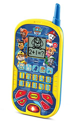 VTech - Teléfono educativo de la Patrulla Canina, Smartphone interactivo educativo para niños +3 años, Versión ESP
