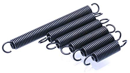 Verlängerte komprimierte Feder Doppelhakenende Schwerer Federstift 1 Stück Drahtdurchmesser 2 mm Zugfeder mit Haken Stahl Kleine Zugfeder Außendurchmesser 15 mm Länge 50-100 mm 2 x 15 x 70 mm Feder (C