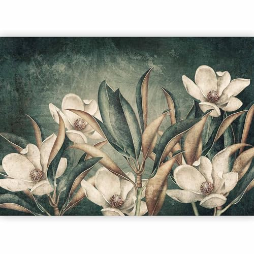 murando - Carta da Parati Moderna per Soggiorno, Tropicale, 350x256 cm | Fotomurali in TNT, Decorazione da Muro XXL, Carte da Parati Moderne, Natura, Grigio, Produzione Europea