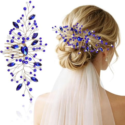 Beatifufu Peineta Para Novia Peineta De Cristal Para Boda Accesorios Para El Pelo De Novia Tocado Elegante Para Mujeres Y Niñas En Ceremonias Fiestas Y Eventos Especiales