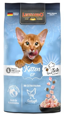 LEONARDO Kitten GF für Katzen, 300g, mit frischem Geflügel und Makrele, leicht verdaulich, getreidefrei, Alleinfutter, Made in Germany
