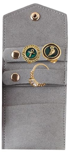 Organizer da viaggio per rotoli di gioielli, borsa per rotoli di gioielli - Custodia piccola per gioielli - Organizer portatile per gioielli, custodia per collane, organizer da viaggio per gioielli pe