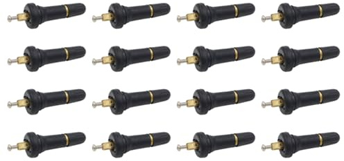 Lckiioy 16 StüCk Gummi Einrast in TPMS Ventil Schaft Service Kit 20008 9L3Z1700A, 15263240 68058766AA 28194SC000