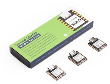 XIAO ESP32C3 3PCS Pack - RISC-V Tiny MCU Board with Wi-Fi and Bluetooth5.0, Battery Charge Supported, Power Efficiency and Rich Interface