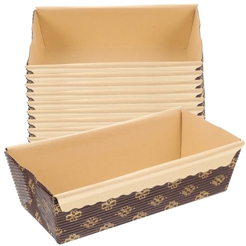 Cabilock 25St Papierfach papierförmchen papierbox papiertüten papiersack Laibpfanneneinlagen Brioche-Backpapier Packpapier kochplatte Kuchenpapierschalen fettdichte Pappbecher Coffee