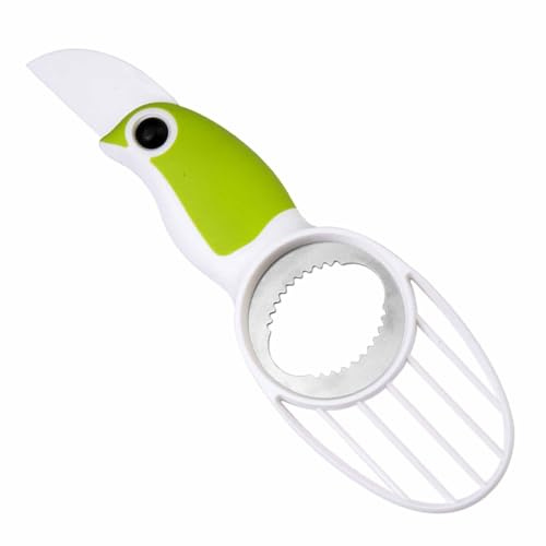 3-in-1-Avocado-Werkzeug mit weichem Griff, Grün, 12