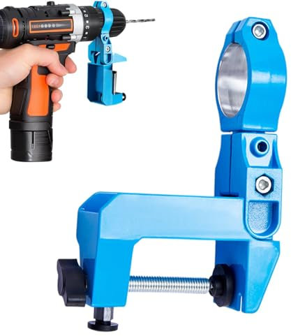 Support de forage de banc, support de forage réglable | Support de perceuse en métal réglable multifonctionnel,Support de broyeur en alliage en aluminium, support de rotation à 360 degrés pour table