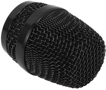 HYTROVE Microphone Grille Cover Metal Mesh Head Compatible with Bayer Mic Black Grille for Enhanced Sound and Style Essential Accessory for Ktv and Performance Use