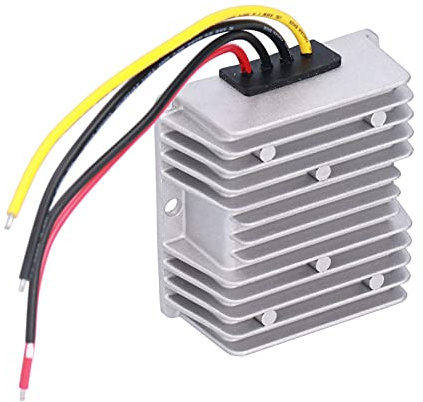 Electric Cart Transformer Power Reducer Converter 36V 48V to 12V 10A High Efficiency Voltage Converter for Motors LED Strips Cameras Die Cast Aluminum Shell IP68