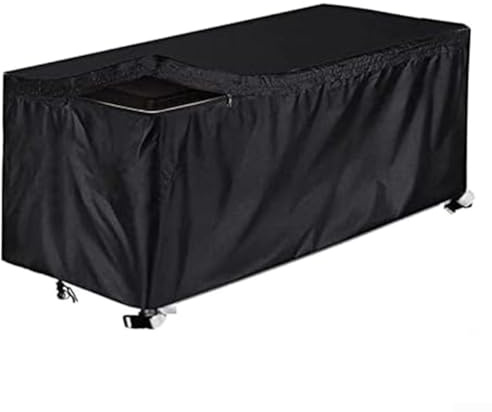 Housse de coffre imperméable robuste avec accès et cordon de serrage coupe-vent, fabriquée à partir de tissu Oxford 210D pour une utilisation en extérieur (taille M : 130 x 60 x 71 cm)