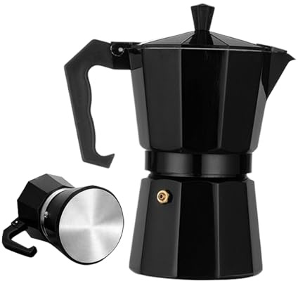 Machine À Café | d'Aluminium Portable avec Soupape de Sécurité | Cafetière Italienne Pour Boissons,Pour Cuisinière Électrique Gaz Alcool Latte Cappuccino Préparation Maison Bureau Voyage Camping