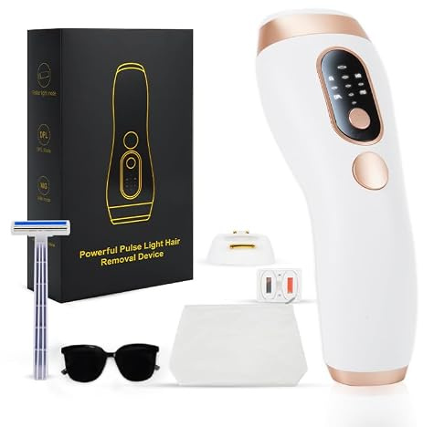 TZWM IPL håravlägsnapparat 3-i-1 (HR/DPL/MG), 21J salongnivå upp till 6J/cm², 5 steg, Ultrasnabb blixt, Dauerhafte Haarentfernung für Gesicht & Körper Damen & Herren