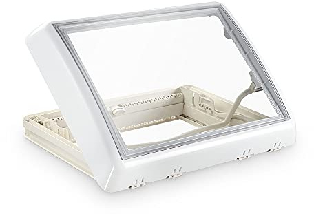 Dometic Dachfenster Midi Heki Style, Mit Bügel, Farbe:weiß, Größe:mit Zwangsentlüftung