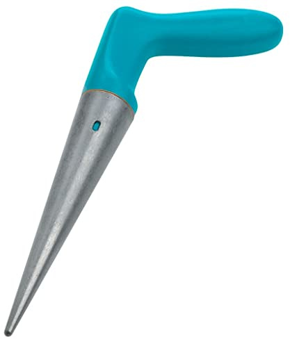 Gardena Pflanzer: Ideales Gartengerät zum Pflanzen von Anzucht-Setzlingen, handlicher Pflanzlochbohrer mit einer rostfreien Metallspitze aus Zinkdruckguss, 19.5 cm Schaftlänge (3487-20)