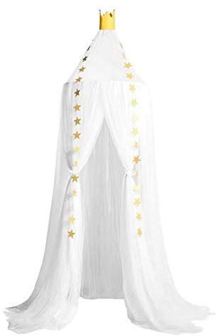 Marbeine - Baldacchino per bambini, motivo: principessa garza zanzariera per bambini, per interni ed esterni, per giocare a baldacchino, protezione contro gli insetti (viola+grigio)