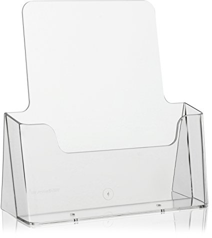 VITAdisplays Lot de 10 supports pour prospectus Transparent Format A4