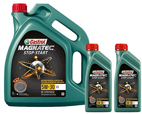 Motorenöl 5W-30 Magnatec Stop Start C2 [7 L] von Castrol (SET1599DC7L) Öl Schmierung Motorenöl