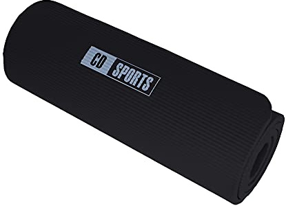 Calma Dragon 85611 NBR Yoga-Matte, Dicke, Anti-Rutsch-Matte, Ideal für Pilates, Übungen, Fitness, Gymnastik, Stretching (Schwartz, 183 x 60 x 1 cm)