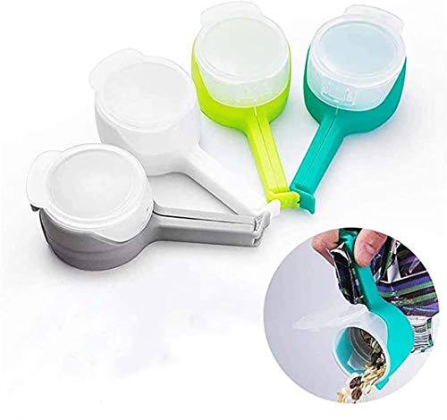 Yilu Seal Pour Food Storage Bag Clips, Moisture Sealing Snack Sealer for Kitchen