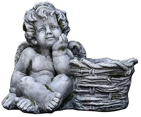 Decorazione della Statua Estate giardino decorazione angelo flower pot succulente piante verdi piante verde in vaso cortile art decorazione, usato per il balcone terrazza ornamenti da giardino Ornamen