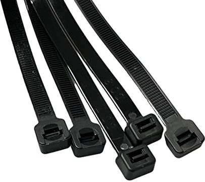On1shelf® Cable Ties, 550mm x 9.0mm, 21.6 Premium Tie Wraps, Strong and Long Nylon Zip Tie (10, Black)