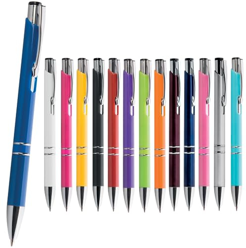 Hole Gadget ® | Penne Personalizzate Colorate con Scritta, Logo, Stock Ideali come Gadget Personalizzati Promozionali per Aziende, Fiere ed Omaggio a Clienti, Matrimonio o Compleanno PD194 (100)