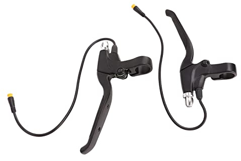 Cerlingwee 1 Paire de Leviers de Frein ¨¦tanches Universels pour V¨¦lo ¨¦lectrique en Alliage D'aluminium Poign¨¦e de Frein ¨¦lectrique ¨¤ Trois C?urs Interface ¨¦tanche pour