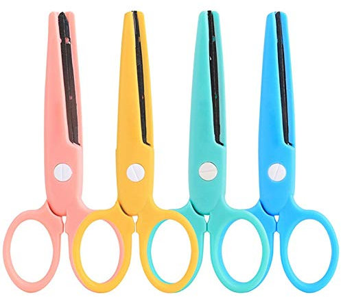 ZzzaNa jd Scissors Deli Kinder-Sicherheitsschere, manuell, Cartoon-Schreibwarenschere, for Kinder, Büro, Schule, Heimwerker, Studenten, Kunst, Kunststoff Schere
