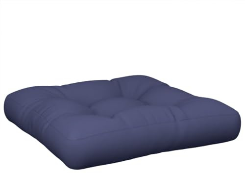 vidaXL Palettenkissen, Palettenauflage für Europaletten, Palettenpolster Palettensofa Outdoor Indoor, Sitzkissen, Marineblau Stoff