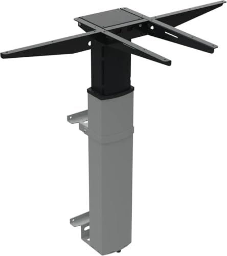 Worktrainer - Conset 501-19 Wall - Wand Schreibtisch - Höhe 68-120 cm - Elektrischer Höhenverstellbarer Gestell - Silber