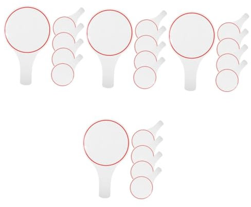 Parliky 4 Sets Handheld-whiteboard-tafel Trocken Abwischbare Tafeln Für Auktionen Mini-whiteboard Für Einzelhandelsbedarf Für Studenten 5 Stück * 4