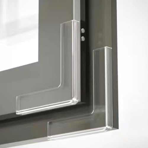 Unikicool eckenschutz kantenschutz Fenster,Kantenschutz-Stoßfänger für Fenster,Tür,aus Kunststoff,rechtwinklige Ecken,babysichere Ecken und Kanten zur Vermeidung von Kopfverletzungen des Kindes